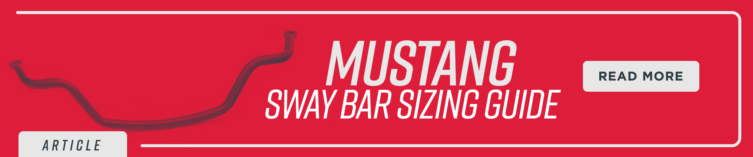 2010-2014 Mustang Sway Bars