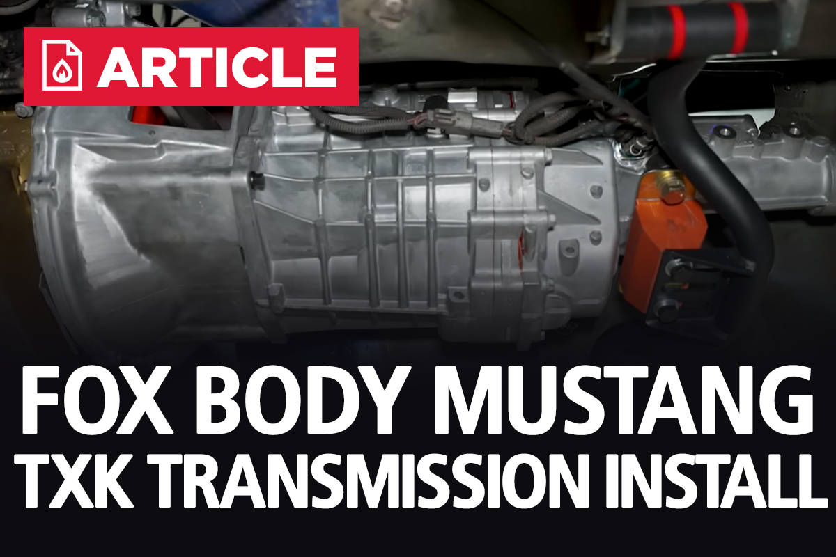 How To Install TKX Transmission In A 1979-1993 Fox Body Mustang