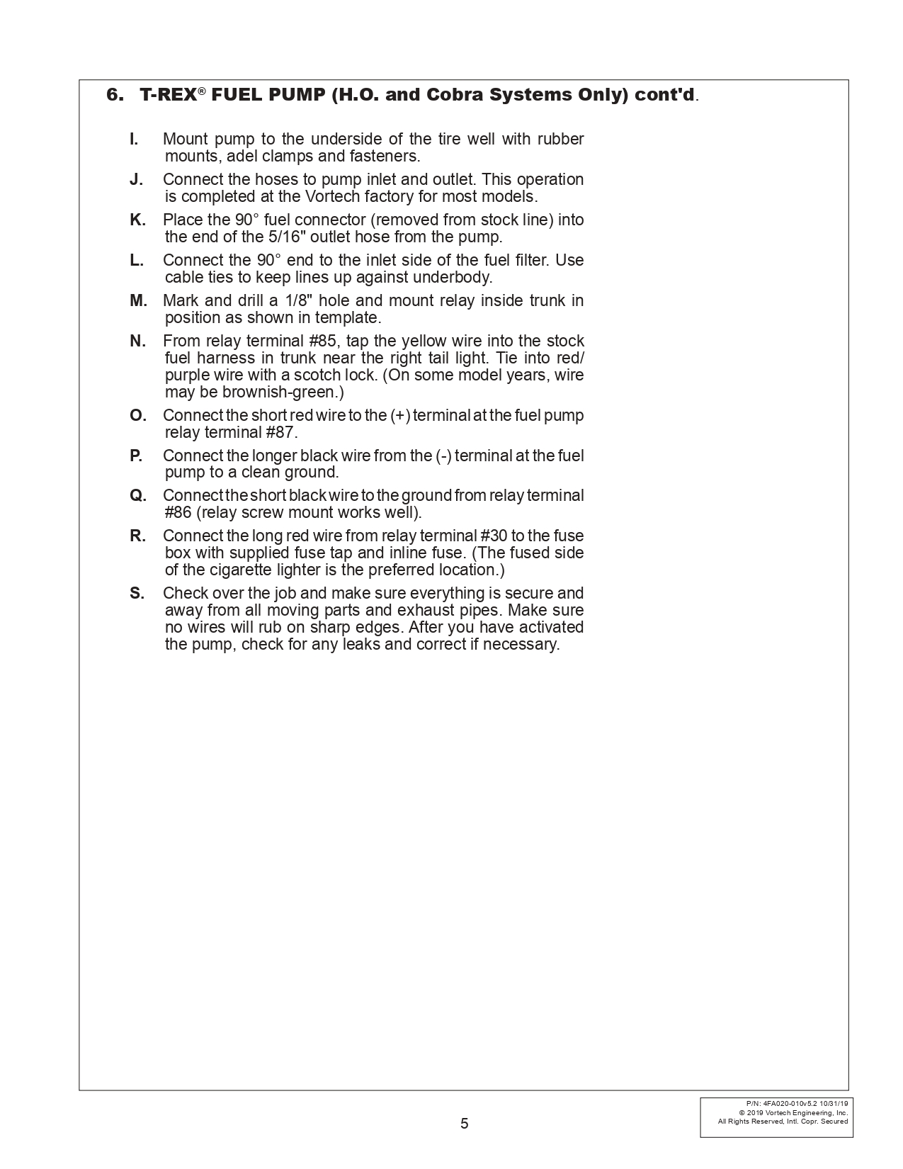 1986-93 Mustang Vortech V3 Installation Instructions - 1986-93 Mustang Vortech V3 Installation Instructions