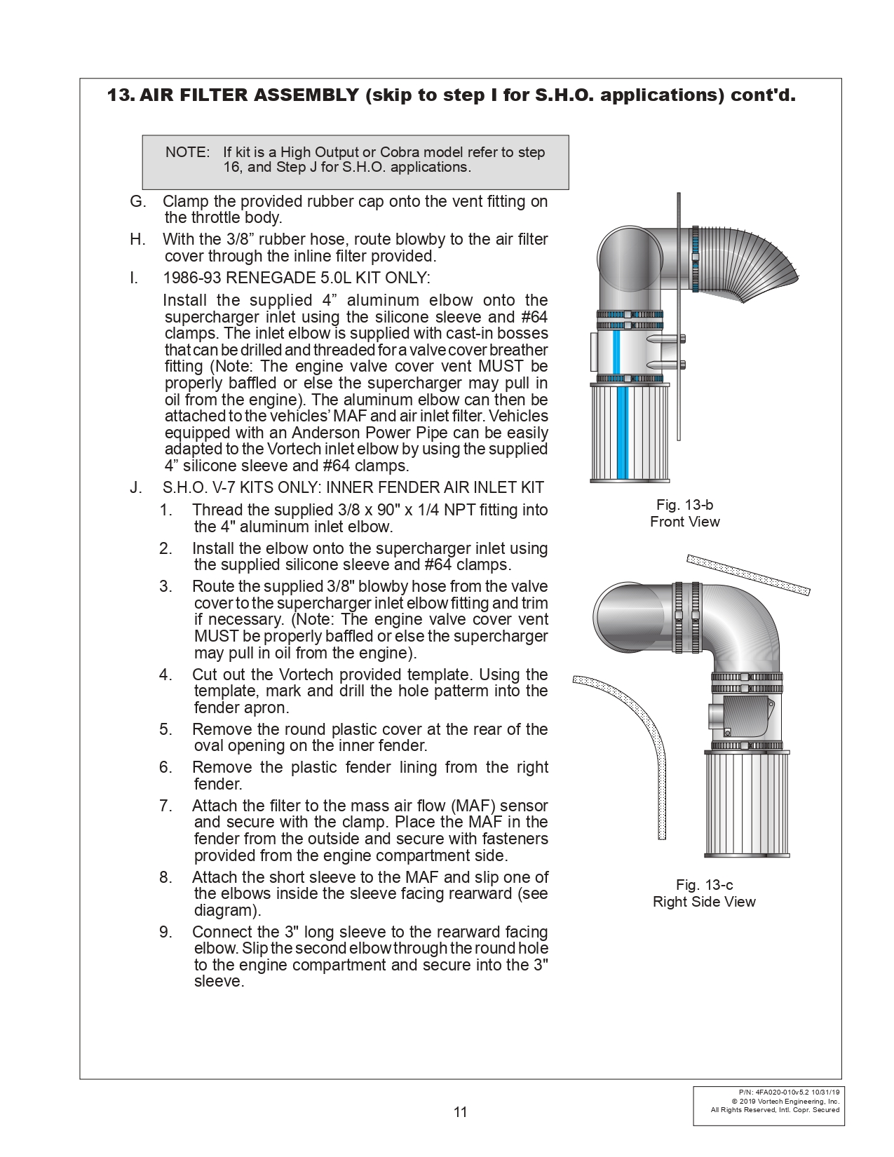 1986-93 Mustang Vortech V3 Installation Instructions - 1986-93 Mustang Vortech V3 Installation Instructions