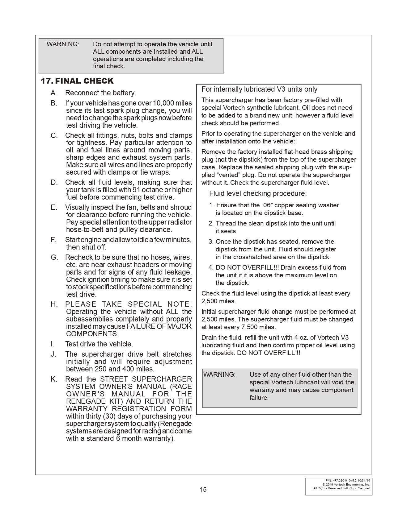 1986-93 Mustang Vortech V3 Installation Instructions - 1986-93 Mustang Vortech V3 Installation Instructions