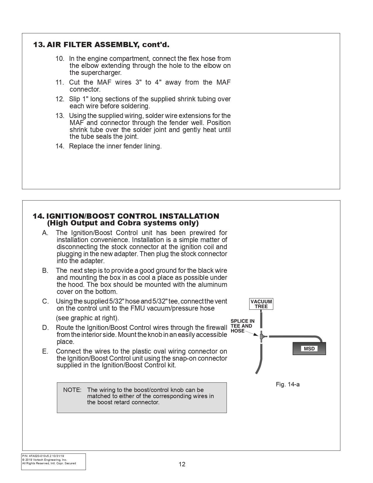 1986-93 Mustang Vortech V3 Installation Instructions - 1986-93 Mustang Vortech V3 Installation Instructions
