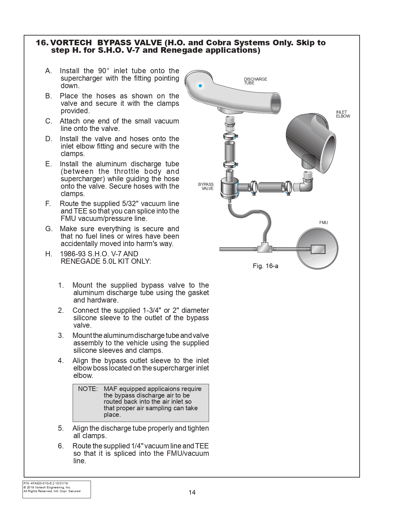 1986-93 Mustang Vortech V3 Installation Instructions - 1986-93 Mustang Vortech V3 Installation Instructions