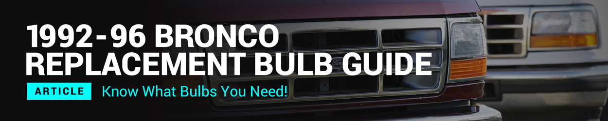 1992-1996 Ford Bronco Lights