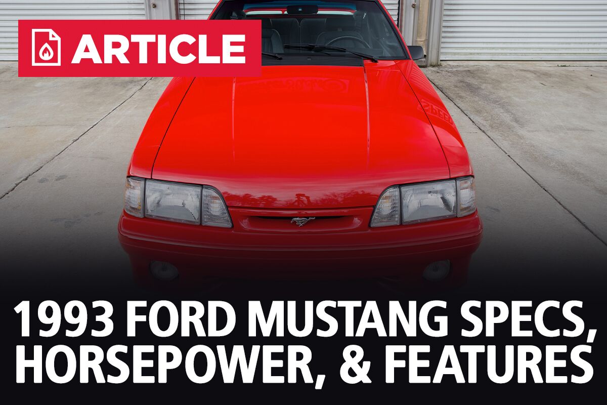 1993 Ford Mustang Specs Horsepower Features Lmr