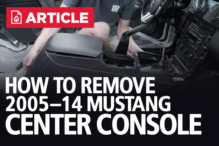 2005-2014 S197 Center Console Removal 