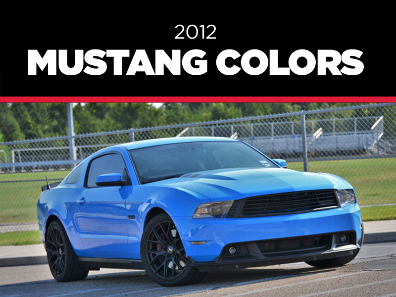 2011 Ford Mustang Color Chart