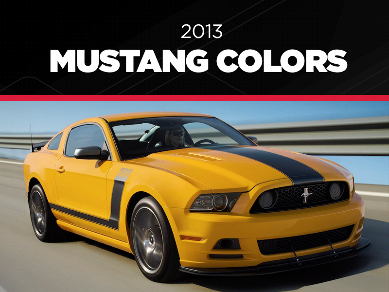 2011 Ford Mustang Color Chart