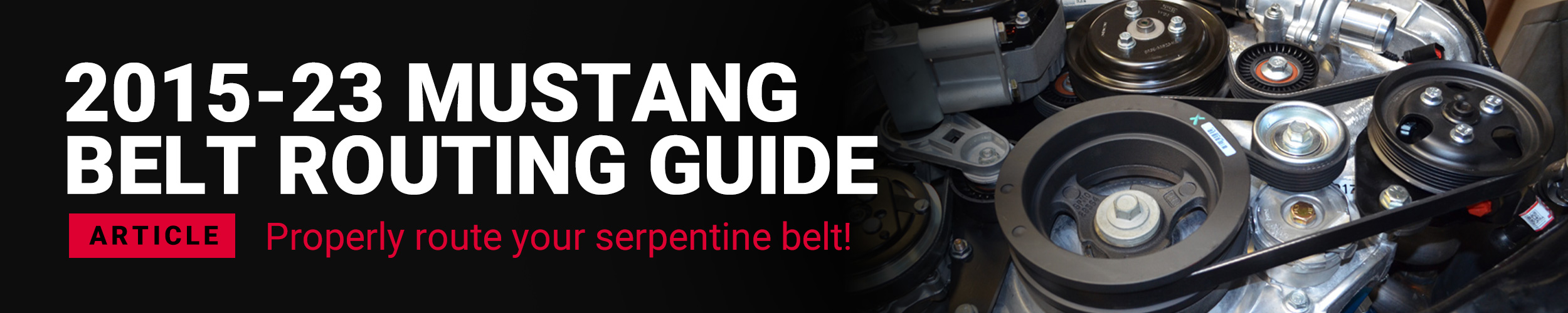 2015-2023 Mustang 5.0L Coyote & 5.2L Voodoo Engine Belt Routing Guide