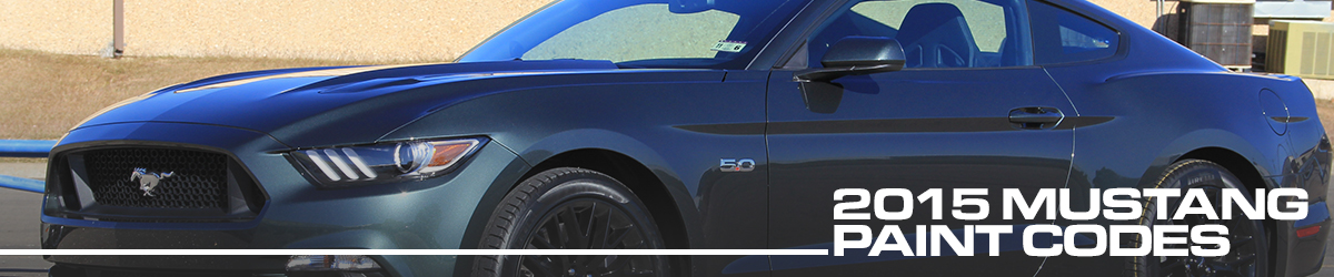2015 Mustang Colors & Paint Codes
