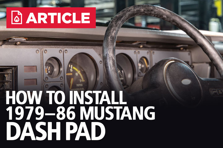 1986 mustang store dash pad