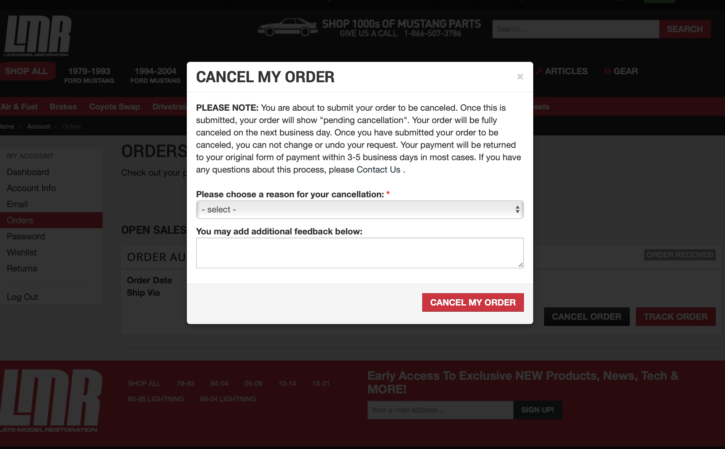How to Cancel My Order With LMR - How to Cancel My Order With LMR