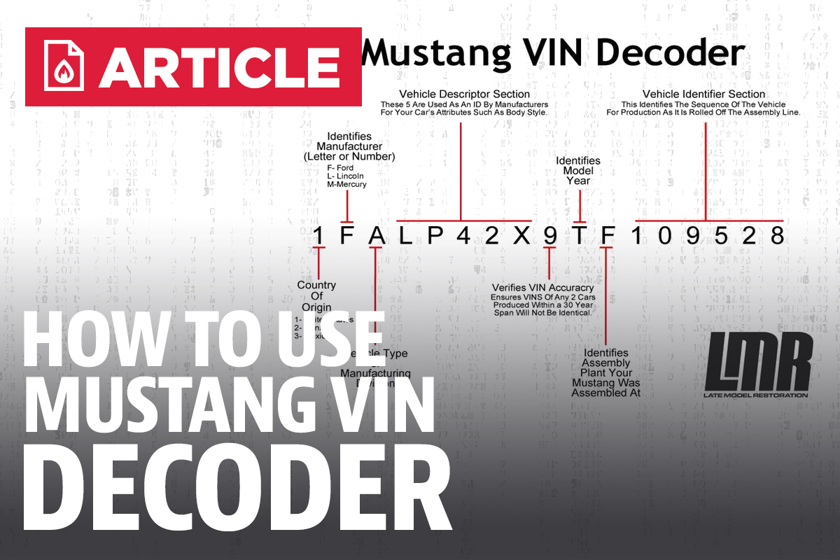 Lincoln Vin Decoder Chart