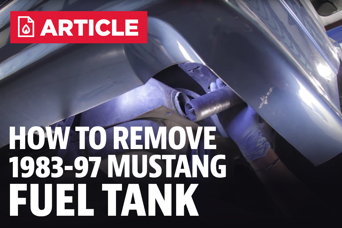 How To Remove Mustang Gas Tank (83-97) 