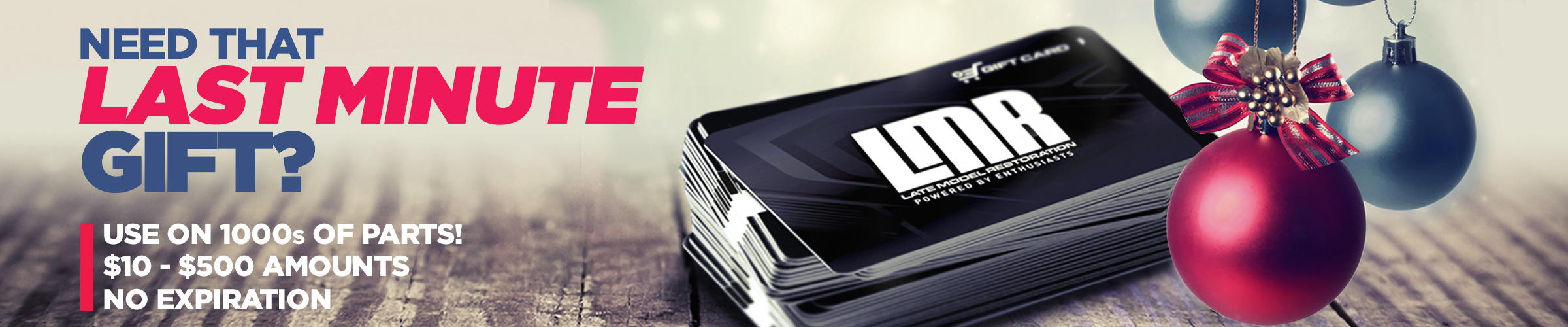 Late Model Restoration Gift Cards