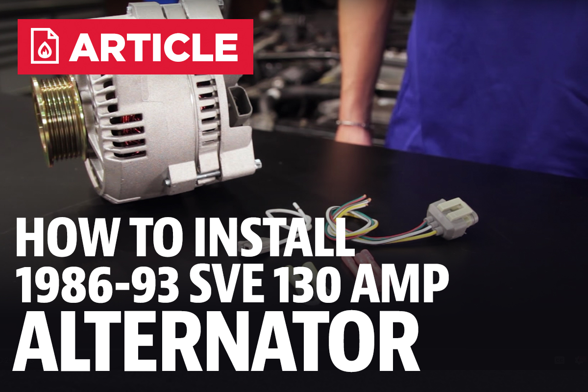 How To Install Mustang 130 Amp Alternator (86-93) - LMR  Fox Body Alternator Wiring Diagram    Late Model Restoration