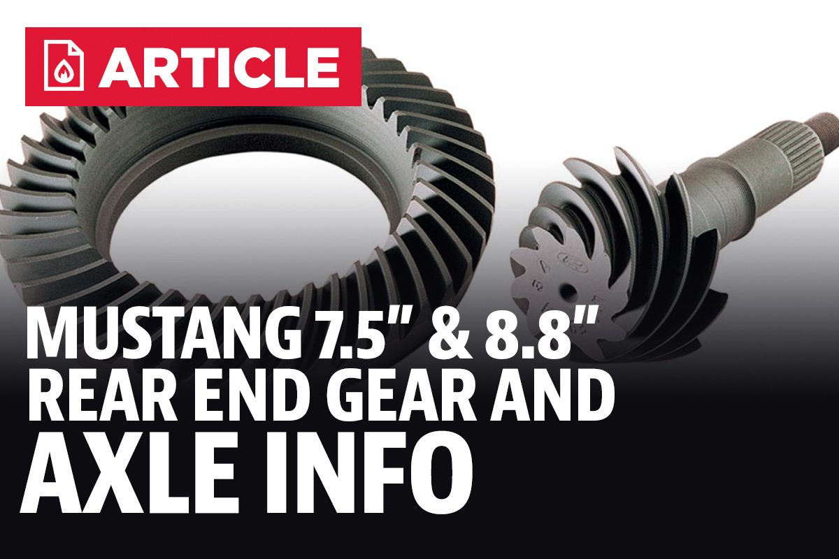 Ford 8 8 Gear Ratio Chart