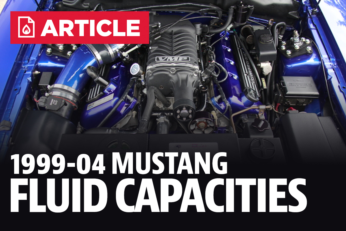 Mustang Fluid Capacities 99 04 Lmr Com