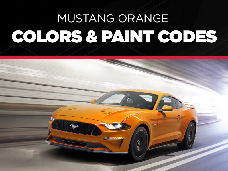 2022 Mustang Color Chart