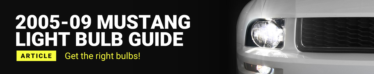 2005-09 Mustang Light Bulb Guide