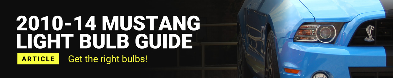 2010-14 Mustang Light Bulb Guide