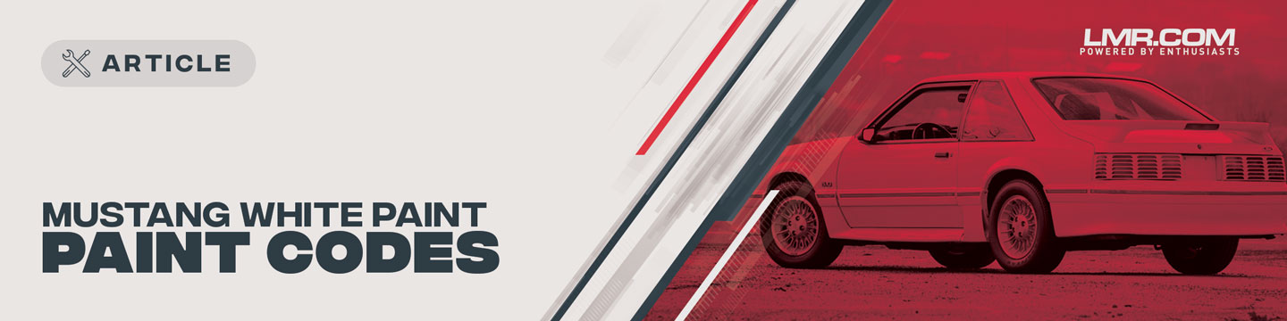 White Mustang Colors & Paint Codes - White Mustang Colors & Paint Codes