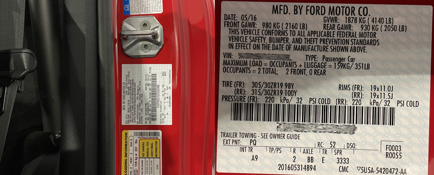 S550 Mustang Paint Codes | 2015-21 - S550 Mustang Paint Codes | 2015-21